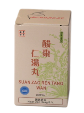 Suan zao ren tang wan, tegen slapeloosheid.