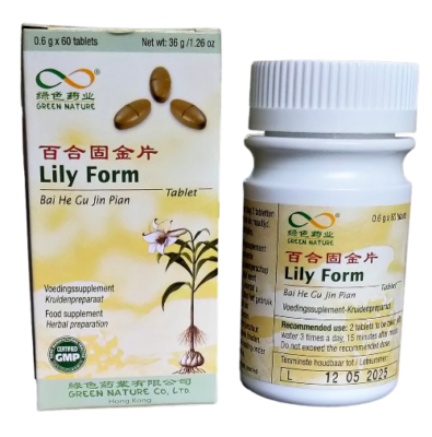 Lily Form, Bai He Gu Jin Pian, bij zwakke longen.