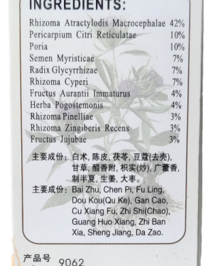 Xiang Sha Yang Wei Wan bij slechte eetlust en diarree