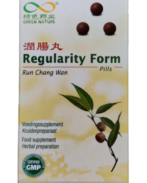 Regularity Form, Run chang wan tegen obstipatie.