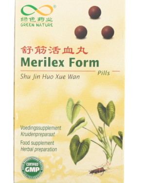 Merilex Form Shu Jin Huo Xue Wan, bij pijn.